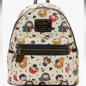 Loungefly Harry Potter Chibi Art All Over Print Womens backpack